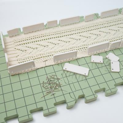 Блокировочные маты для вязания Точная блокировка Клетчатая линия Шерстяное вязание Фиксирующая расческа Т-образный стежок