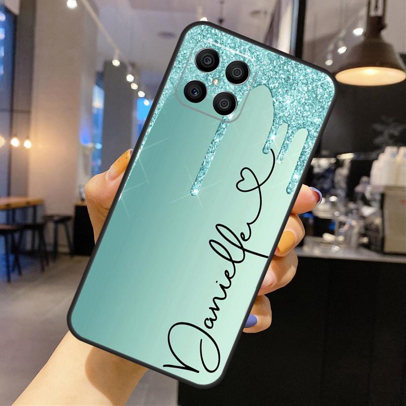 ПЕРСОНАЛИЗИРОВАННЫЕ инициалы имя мраморные Чехлы Для Huawei P20 P30 P40 Lite P50 Pro P Smart 2019 Nova 5T 9 Honor X7 X8 X9 50 Чехол