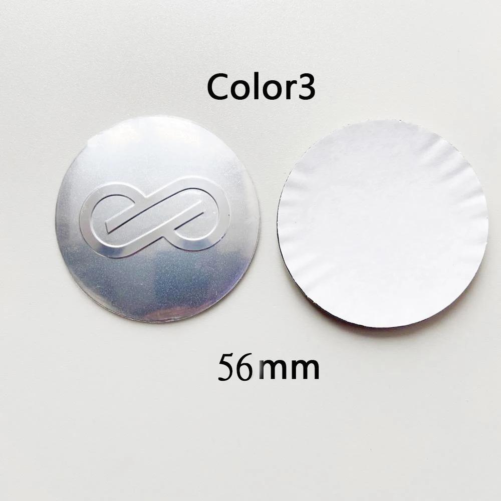 4pcs/lot 45mm 56mm 65mm Car Wheel Center Hub Cap Badge Stickers