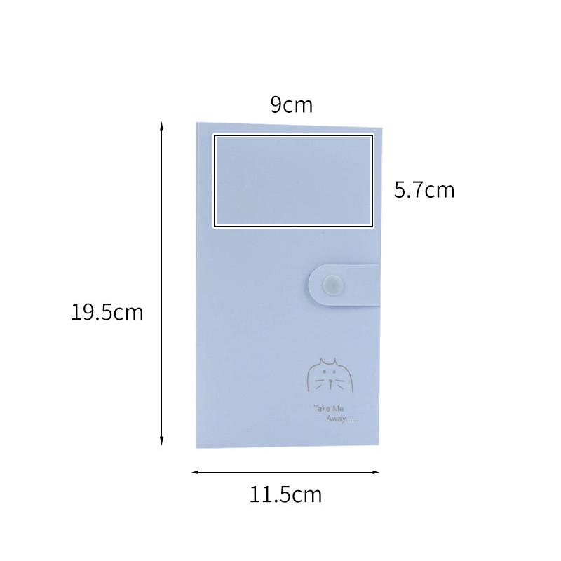 240 Card Slots Business Card Book Business Card Movie Ticket Book 3 Inch Polaroid Photo Album Folder Storage Book