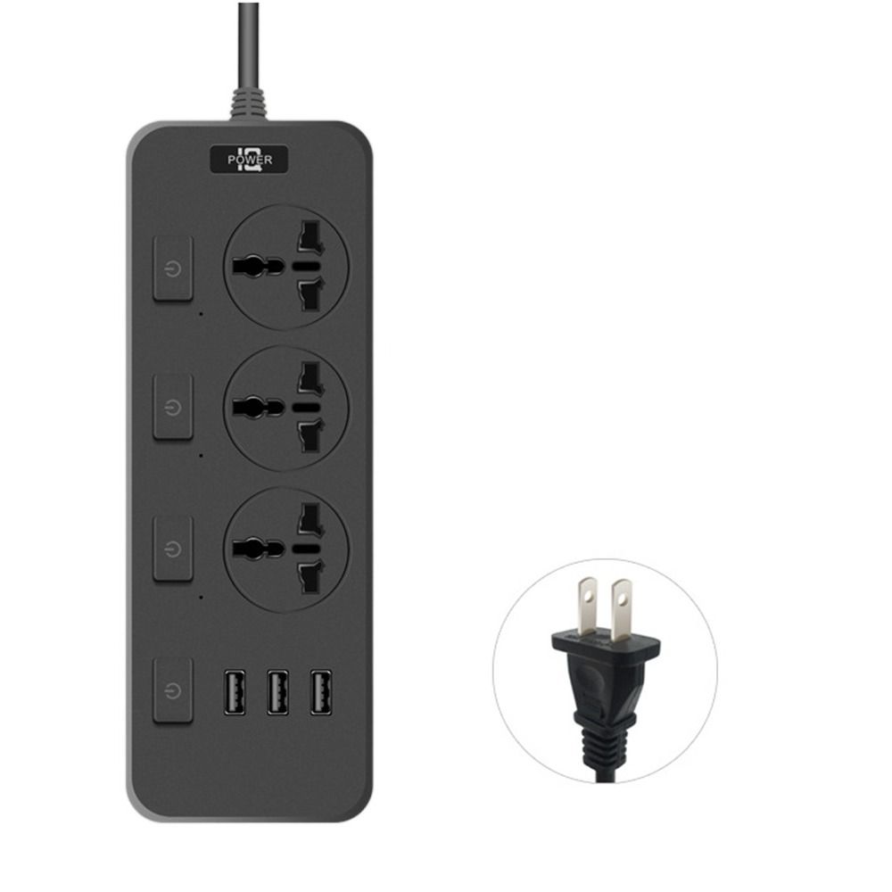 2500 Вт Электрическая вилка Розетка Универсальная плоская розетка Удлинитель шнура Плата расширения питания Предметы первой необходимости