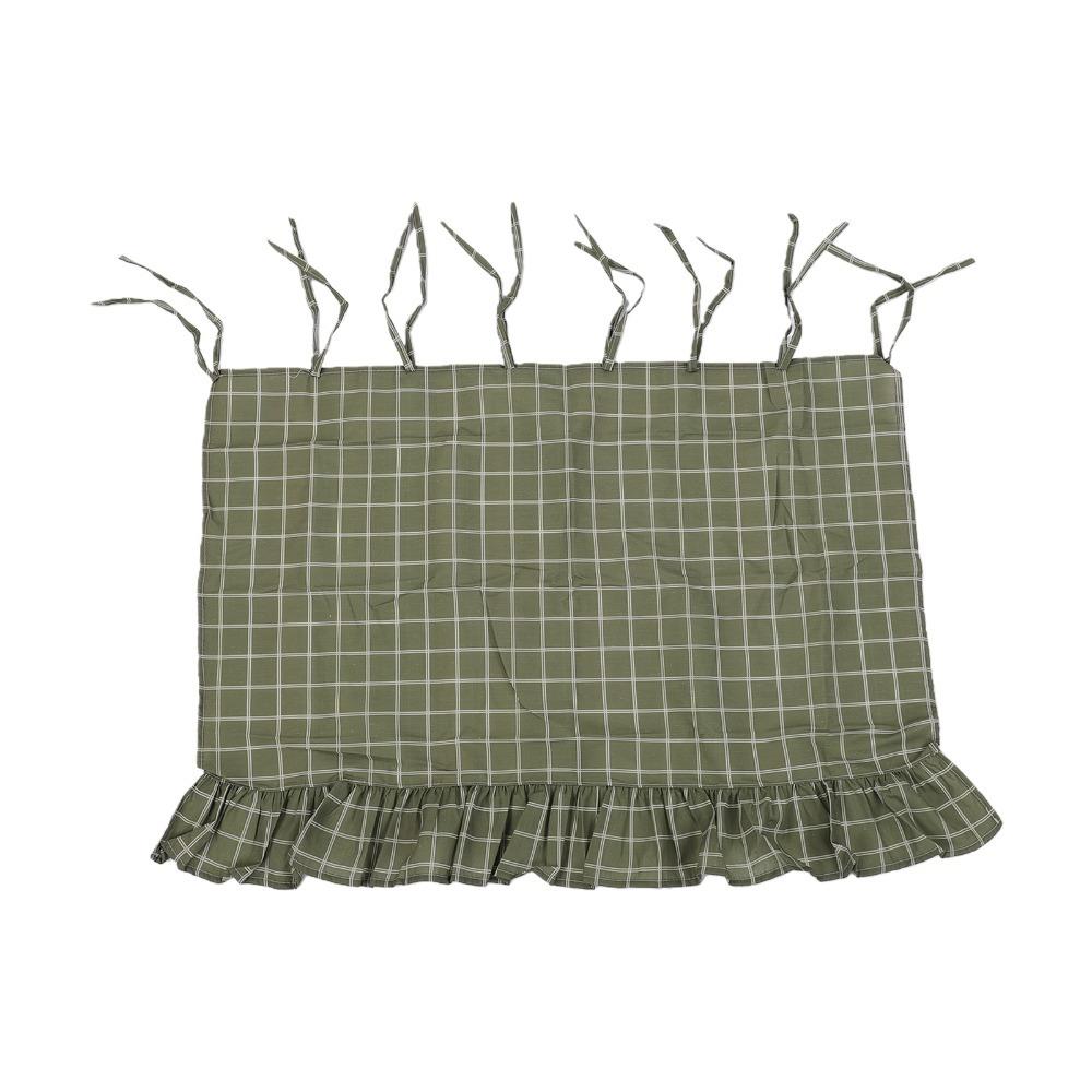 Window Treatment Farmhouse Curtain Green Heat Safe Curtain Farmhouse Oven Curtain Farmhouse Decor