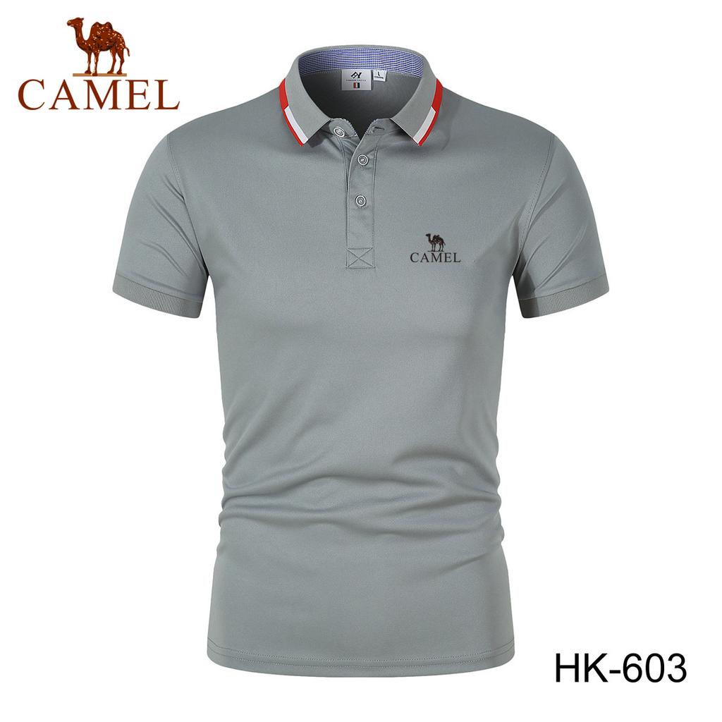 Camel 2024 Embroidery Summer Polo Shirt Men High Quality Men's Short Sleeve Breathable Top Business Casual Polo-shirt for Men