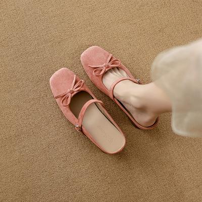 Супермягкая овчина~ внутренняя высота увеличивает серебристые туфли-лодочки Мэри Джейн женские летние для улицы с сумкой голова полусабо крутые тапочки