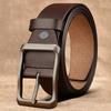 Ретро ремень Мужской ремень из натуральной кожи Для людей среднего и молодого возраста Универсальная пряжка-штифт Повседневный ремень