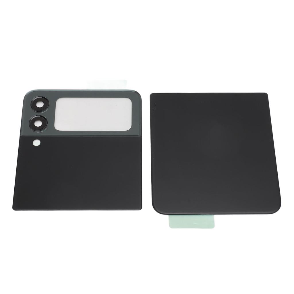 Flip Phone Back Cover Replacement with Pre Installed Tape Camera Lens Tools Back Glass Housing Door