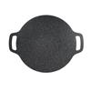 Double Ear BBQ Pan Cast Iron Iron Plate Multifunctional Round Frying Pan  Home