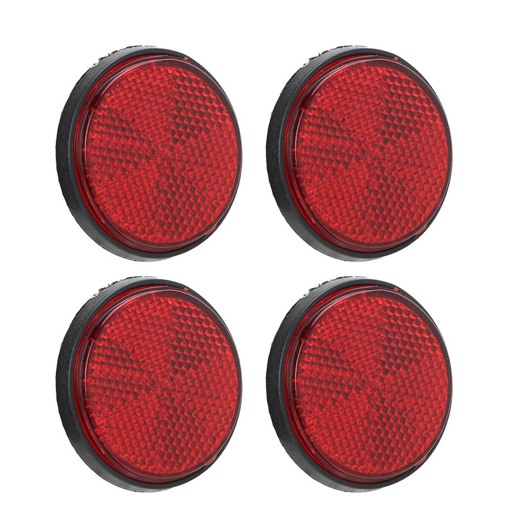 4 шт. 2 дюйма велосипедные круглые предупреждающие отражатели красные для полуприцепов, лодок, прицепов для лошадей, скутера