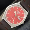 5 AUTOMATIC JAPAN MENS 6309A VINTAGE RED COLOR DIAL WATCH A701246-5 R206a-a701246
