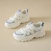 CRLAYDK Летние массивные кроссовки для женщин на платформе с вырезами Fahion White Dad Shoes Mesh Casual Walking Boots Sport Trainers