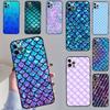 Чехол-чешуя хвоста русалки для iPhone 15 Pro Max 14 13 12 11 16 17 Pro Max mini 15 16 Plus 16e 17 Air Чехол для телефона