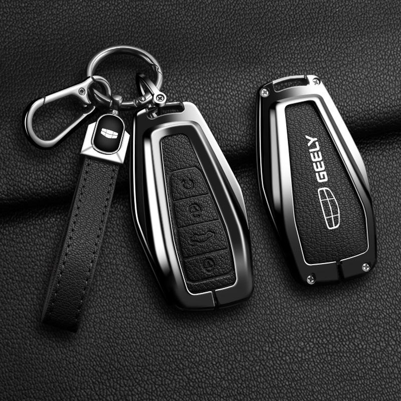 Чехол для ключа Geely: Совместимо с моделями Emgrand, Xingyue L, Boyue, Xingrui, Icon, Binyue, Coolray, Vision X6 GS.