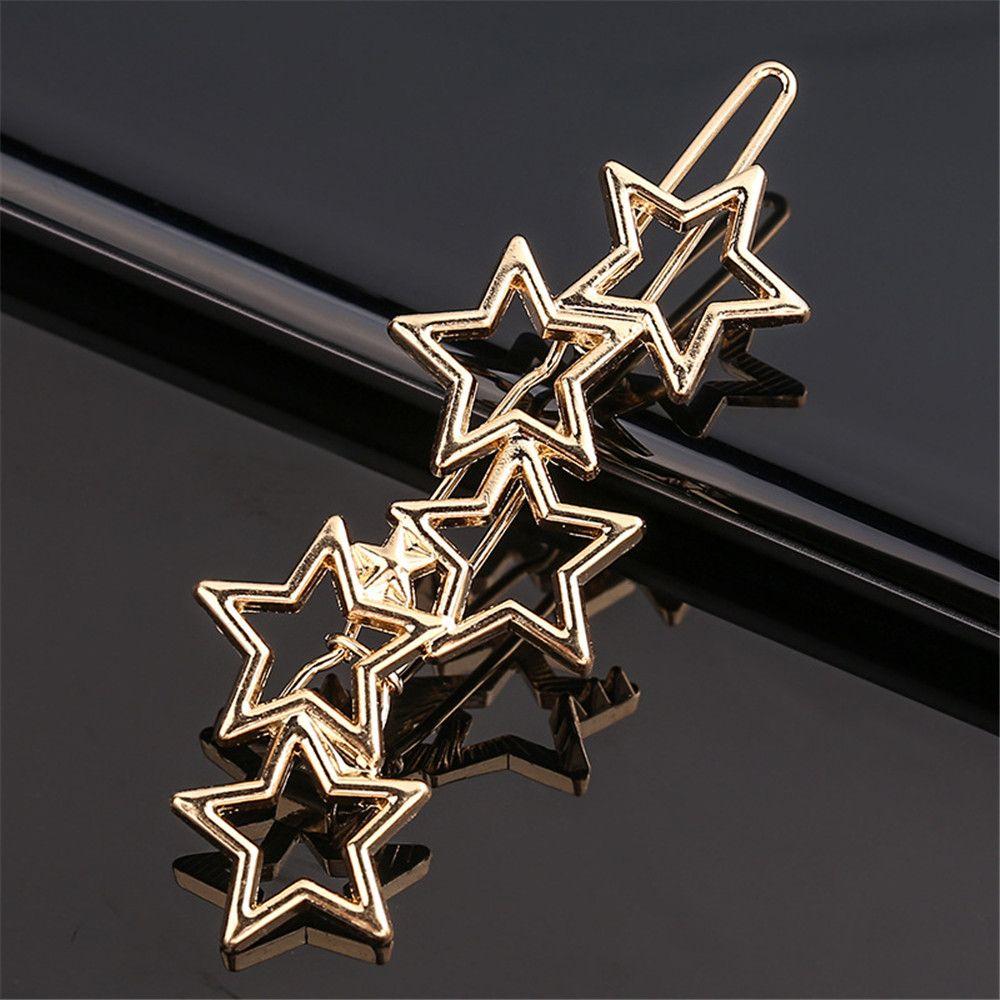 Gift Hair Accessories Shiny Hairgrip Snap Barrette Metal Hair Pin Girls Hair Clips