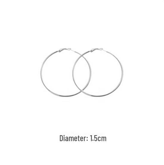 Шикарные серебряные серьги-кольца — крупные, стильные, простые и роскошные женские серьги