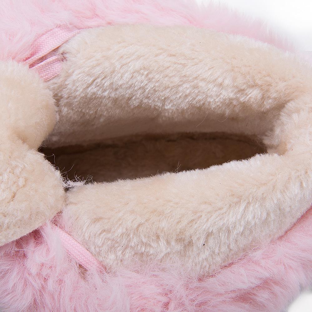 B5/Женские короткие сапоги, зимние длинные плюшевые теплые зимние ботинки, женская обувь оверсайз, высокий покатой каблук, женская обувь