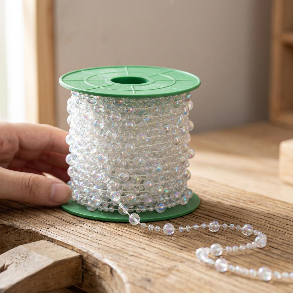 30m DIY Bead String Christmas Tree Decorative Pendant Festival Party Decor Props Navidad New Year Home Decor Accessories 2026