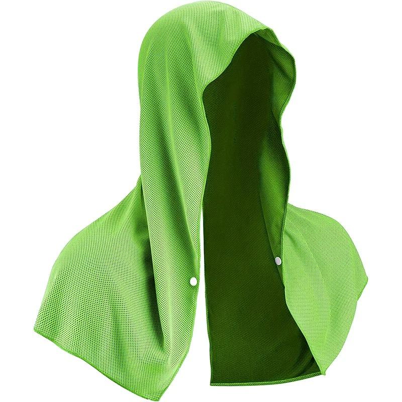 Охлаждающее полотенце с капюшоном для спортзала, фитнеса, быстросохнущее полотенце для спорта, бега, велоспорта, впитывающие пот полотенца, шапка, шарф, мягкое полотенце из микрофибры