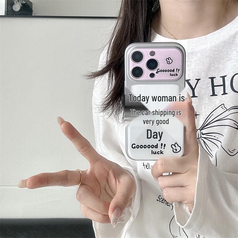 Счастливый Креативный Текстовый Чехол для Телефона для iPhone 17, 16 Pro Max, 15, 14