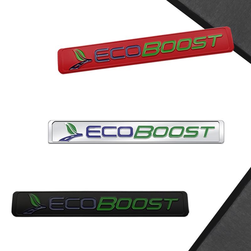 Ecoboost Emblem Car Styling 3D Sticker Metal LOGO Badge For Ford Mondeo Kuga BTRO3 Fusion Transit ST ST line Focus Fiesta Ecosport