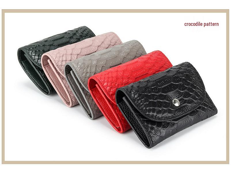 Женский кошелек для монет из натуральной кожи: Многофункциональный картхолдер большой емкости из натуральной кожи высшего качества