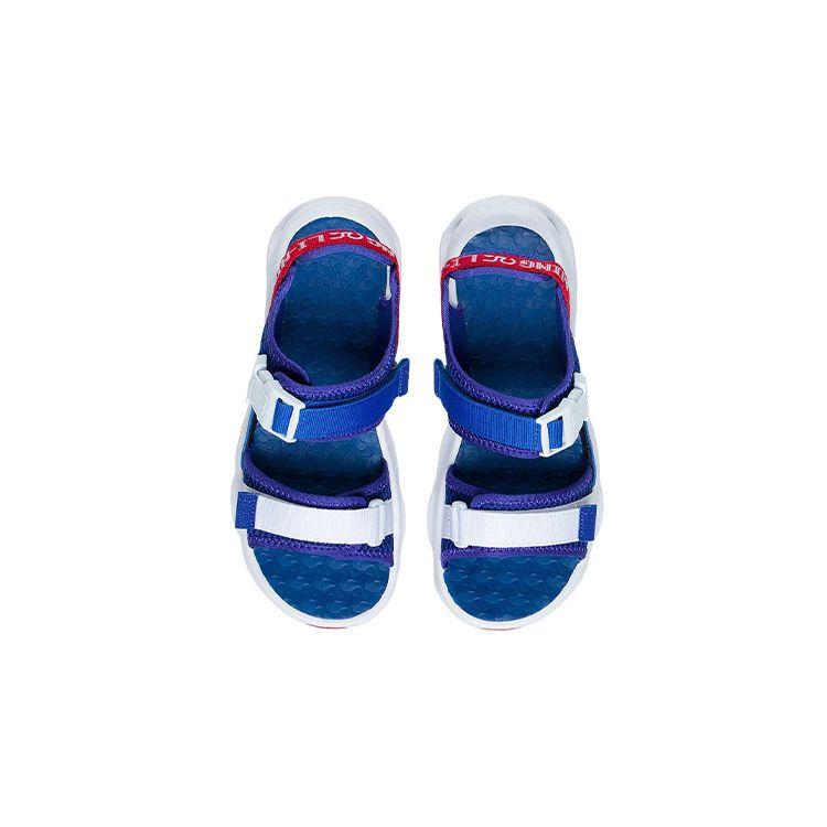 Li Ning удобные универсальные дышащие детские сандалии детская обувь темно-синего цвета YKUS004-5