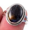 Natural Pietersite Gemstone Handmade 925 Solid Sterling Silver Ring Size 6 p7J50