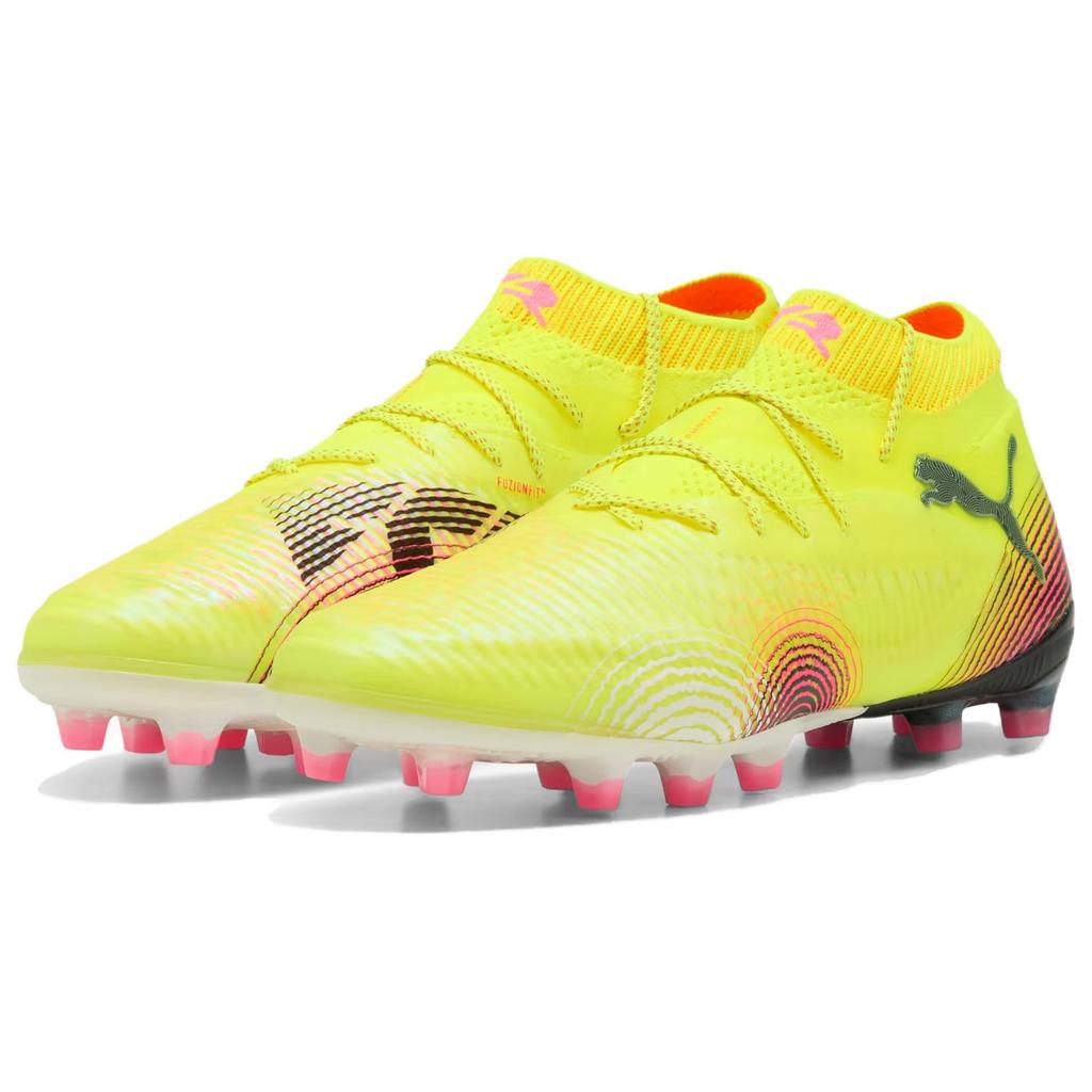 Puma Future 8 Fashion Comfortable Ag (Rubber Short Studs) Soccer Shoes Men Soccer Shoes Yellow 108189-03