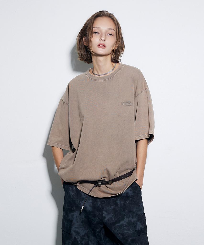 EPISODE UNTITLED Point Snap Washing T-Shirt_Brown