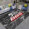 BBS Racing 3D Printed Carpet, Living Room and Bedroom Decorative Carpet, Kitchen and Bathroom Anti-skid Floor Mat, Door mat-Rug