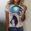 Summer Women's T-shirt Animal Cute Rabbit 3d Print Tshirt Women Fashion O-neck Short Sleeve T Shirt