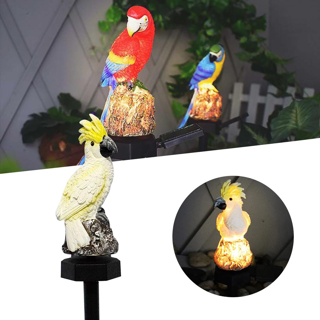 Garden Decoration Resin Parrot Solar light Garden Light