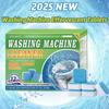 2025 Новые таблетки для чистки стиральной машины, 12 шт., Лимонный аромат, Глубокая очистка, Удаление грязи, Очистка барабана и бака стиральной машины