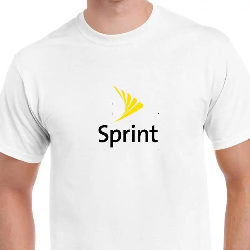 Sprint Black Yellow T shirt LOGO Funny GEEK Phone White S 5XL