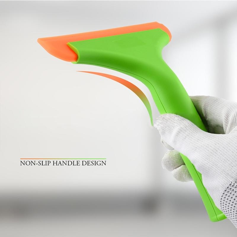 Супер гибкий силиконовый скребок для мытья окон с длинной ручкой для лобового стекла автомобиля