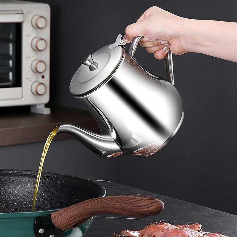 Фильтр-масляный горшок из нержавеющей стали, бытовой герметичный винный горшок, бутылка для масла, бак для приправ, кухонные принадлежности, горшок, масляный бак