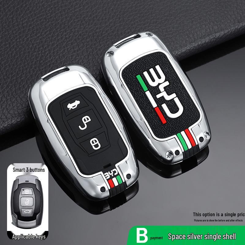 BYD Song/Tang/Max Key Case: Creative Metal Shell for Old Models (G5, Surui, E5, Sirui, G6, Qin).