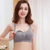 High Quality Single Handed Front Buckle Nursing Bra Breathable Women Breastfeeding Underwear Seamless Maternity Bra Push Up