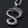 Ожерелье викингов, винтажное ожерелье с подвеской в виде восьмихвостого дракона, мужское ожерелье, модные аксессуары в стиле хип-хоп и панк, ювелирные изделия в подарок