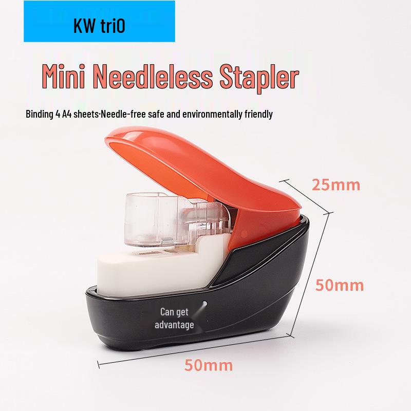 Kedeyou 5399 Компактный степлесс-степлер - Экономящий усилия инструмент для скрепления документов для студентов