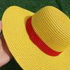 Аниме One Piece Луффи Соломенная Шляпа Манки Д. Луффи Взрослый Косплей Плетеная Желтая Соломенная Шляпа Пляжные Шляпы Хэллоуин Вечеринка Костюм Реквизит