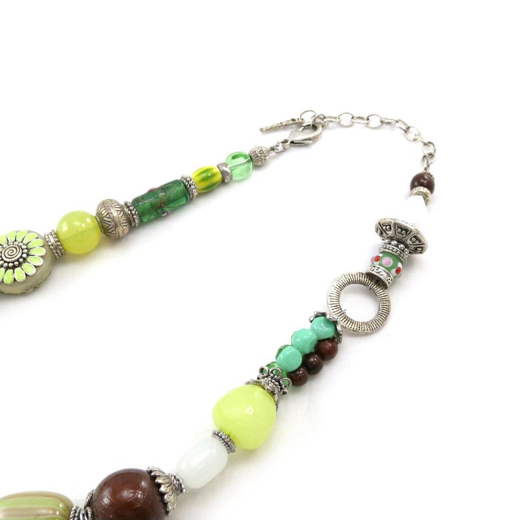 Les Trésors De Lily [E0640] - Зеленое дизайнерское колье «Душка»