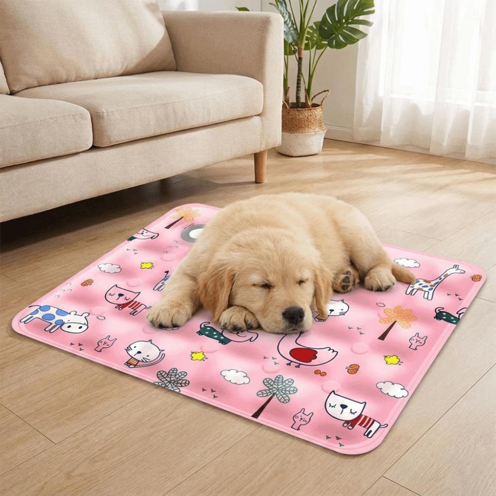 Non-Slip Pet Cooling Mat Anti Bite Pet Ice Cushion Portable Cat Sleeping Pad  Summer
