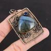 Labradorite Pendant Tanzanite Quartz Pendant Copper Pendant Handmade Jewelry Gemstone Pendant Anniversary Gift Copper Jewelry Healing Stone