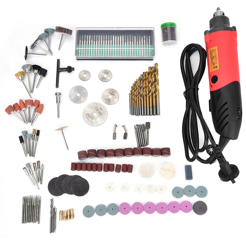 Набор электрической шлифовальной машины 6 регулируемых скоростей Регулируемая мини-дрель Гравер 240 Вт