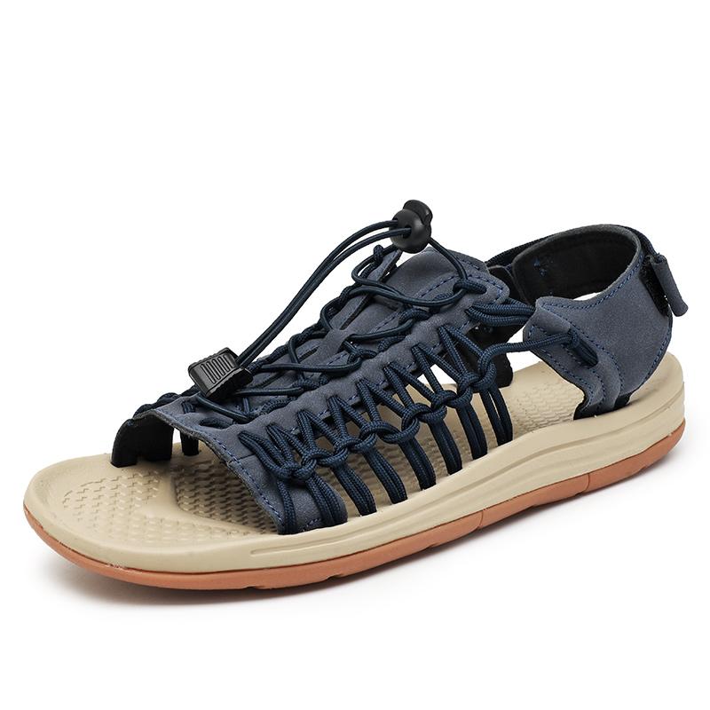 Fashion Stylish Hollow Out Summer Men Sandals Open-toe Beach Shoes for Man Lightweight Wading Aqua Shoes Outdoor Casual Sandaly Sneakers