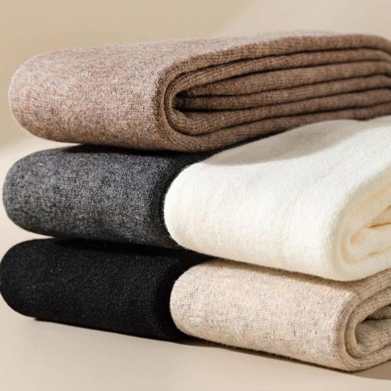 Женские носки Зимние теплые длинные чулки Толстые термоэластичные чулки Дышащие утолщенные повседневные носки до колена для повседневной носки и сочетания