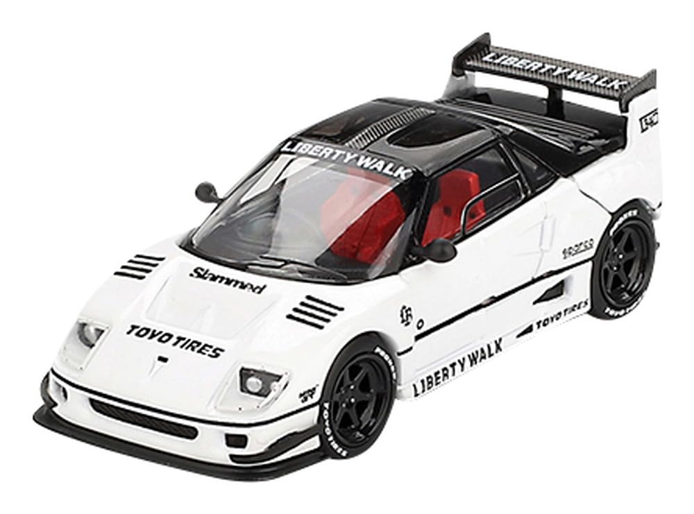 MINI GT Масштаб Mazda Liberty Walk LB40 Токийский Автосалон 2024 Белый Готовый Продукт 1/64 AZ-1 (Правый руль) MGT00953-R
