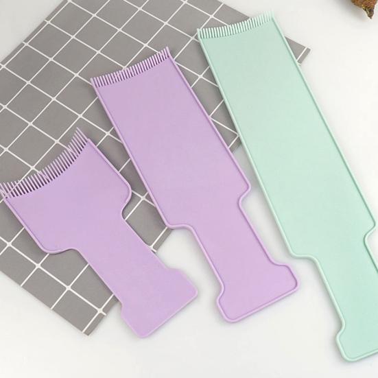 3 шт. набор досок для мелирования балаяж с плоской поверхностью, острыми краями, изогнутыми зубьями расчески для быстрого удаления краски для волос