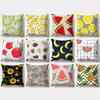 Fruit Pattern Pillowcase 45cmX45cm Square Sofa Pillow Cover Creativity Cushion
