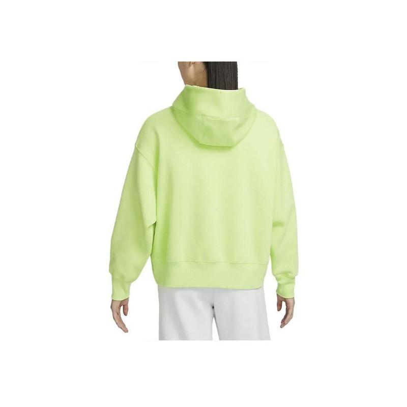 Nike Флисовый свитер с капюшоном, повседневный свитшот, женские топы, светло-лимонно-желтый DQ5859-736